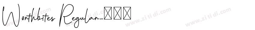 Worthbites Regular字体转换